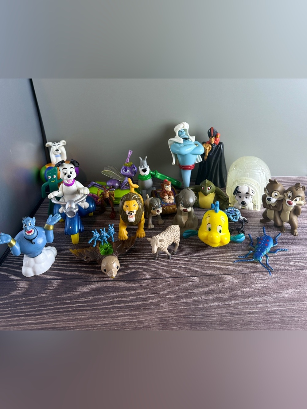 Disney McDonalds Toy Lot – 21pc Mix Aladdin Lion King Little Mermaid Chip Dale
